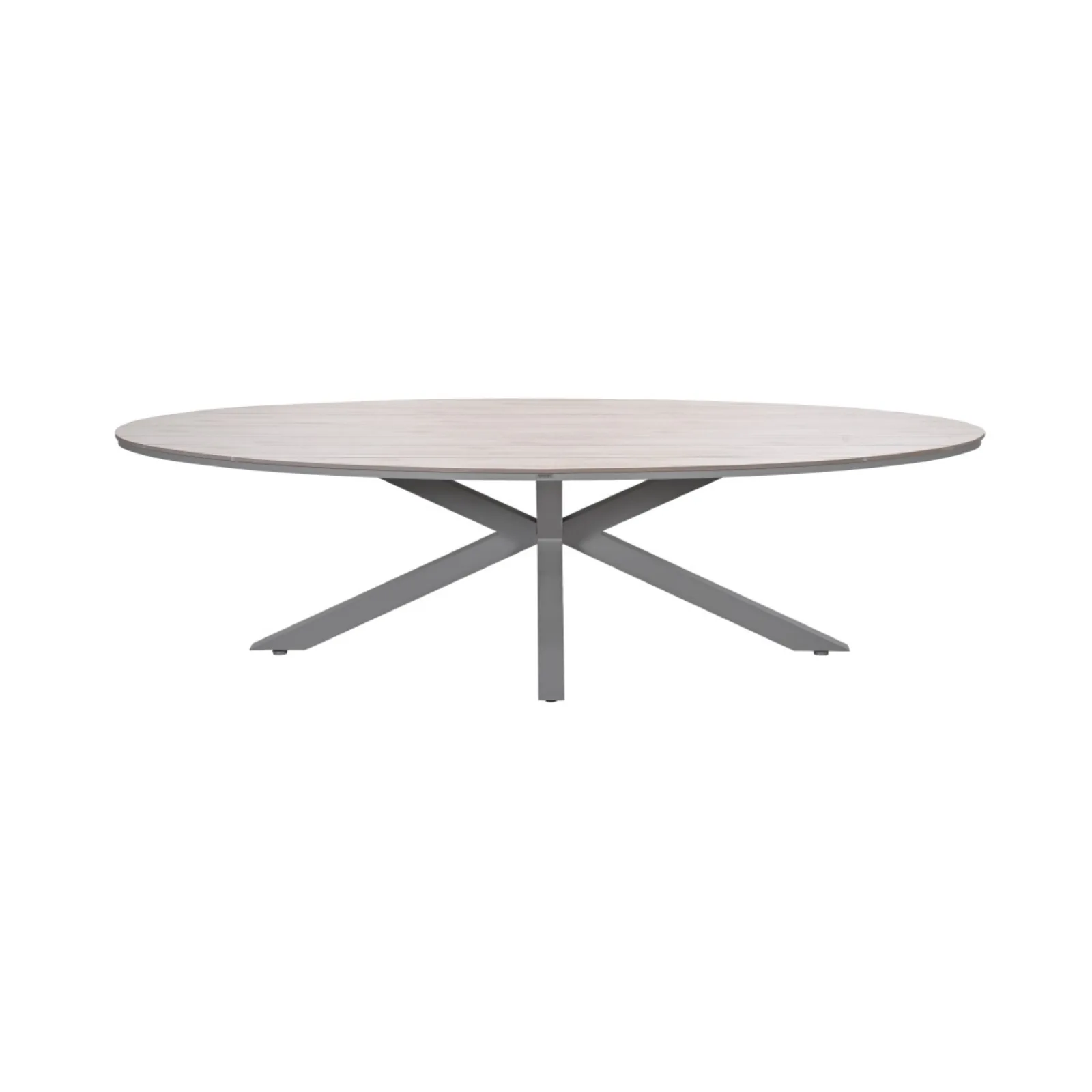 Edison tuintafel ovaal - 280x140 cm -taupe - light teak Vironwood 3