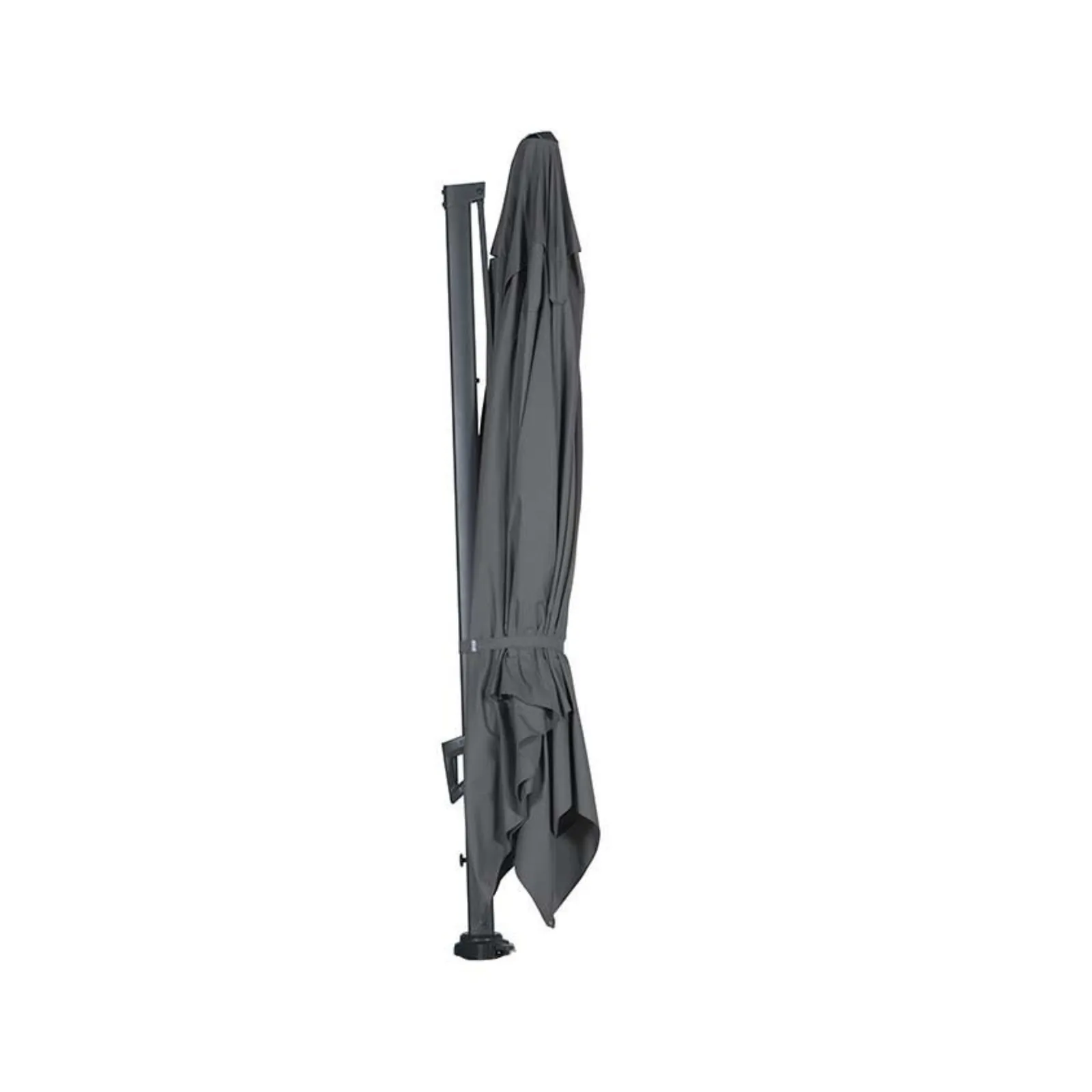 Hawaii King pole zweefparasol - 400x400 cm - carbon black - dark grey 3