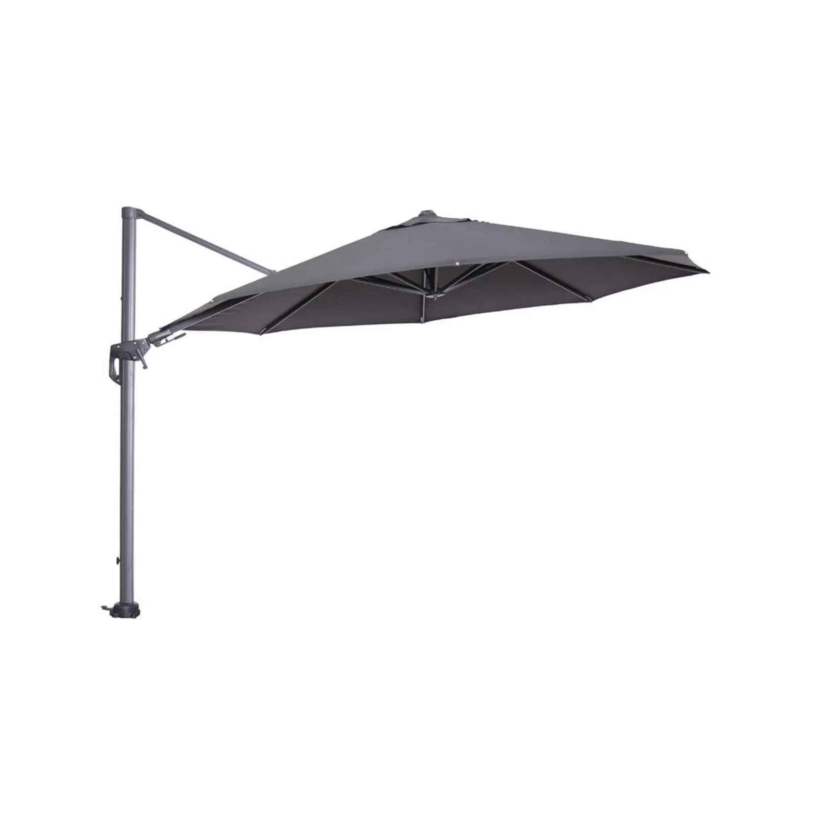 Hawaii zweefparasol - Ø350 cm - carbon black - donker grijs