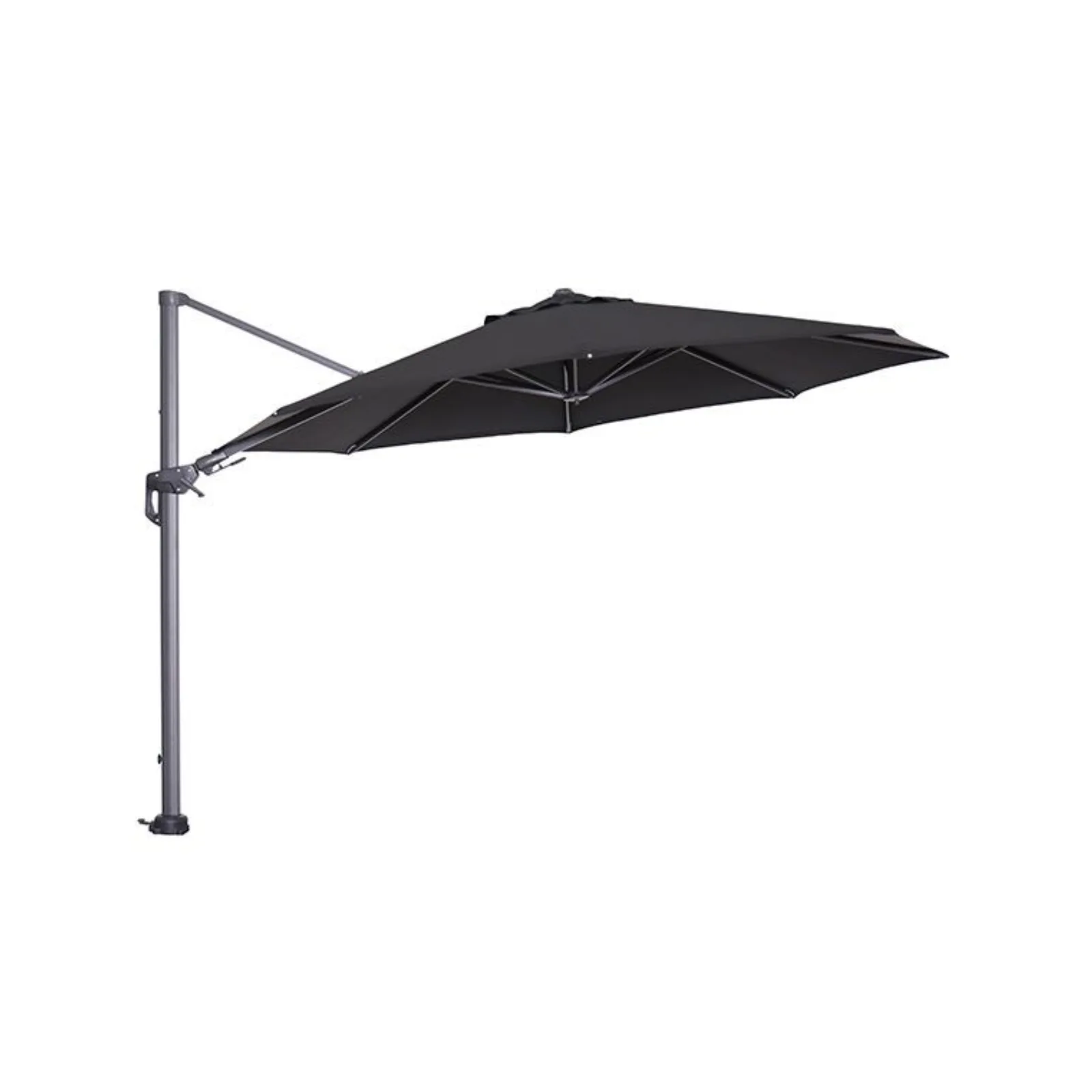 Hawaii zweefparasol - Ø350 cm - carbon black - zwart 4