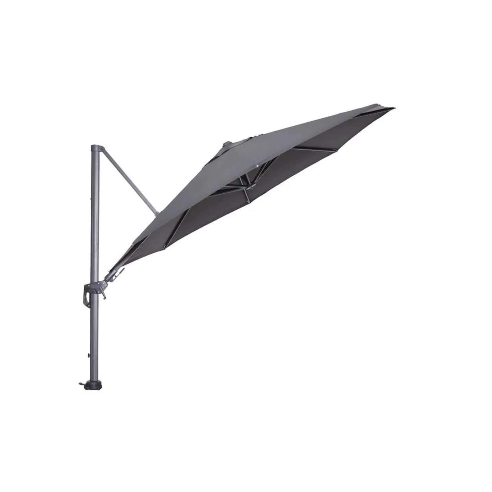 Hawaii zweefparasol - Ø350 cm - carbon black - donker grijs 3