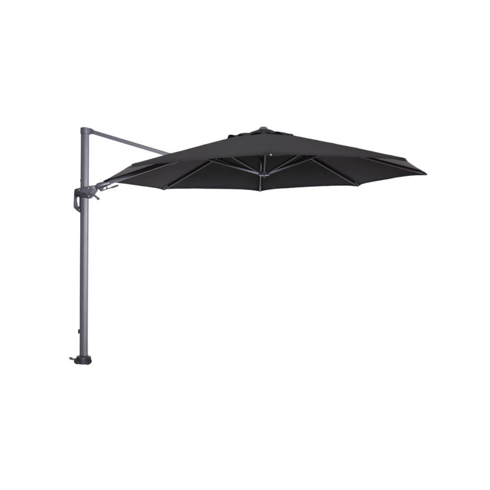 Hawaii zweefparasol - Ø350 cm - carbon black - zwart