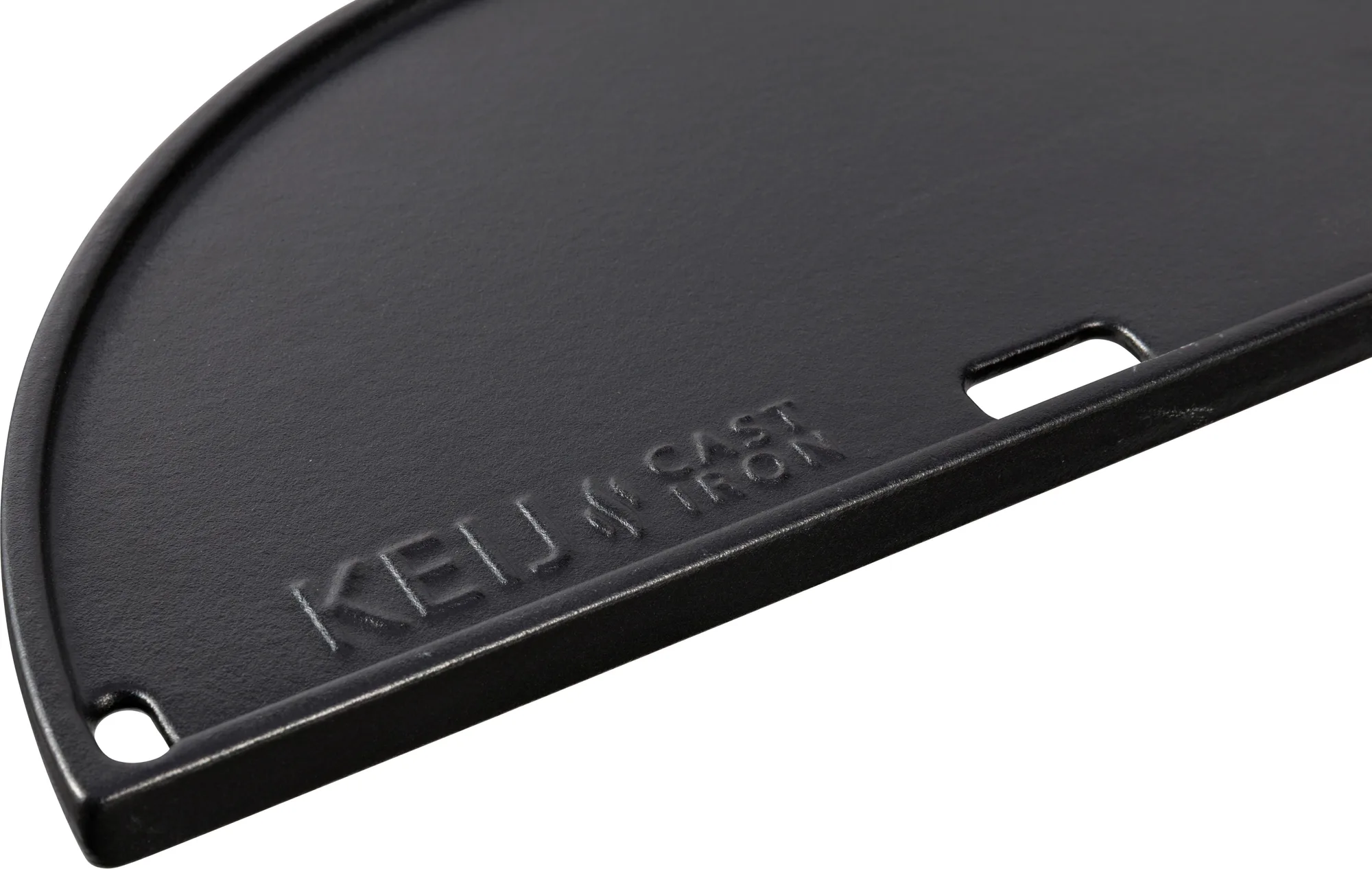 Keij Gietijzeren plaat - half rond - Compact - 33 cm - geëmailleerd