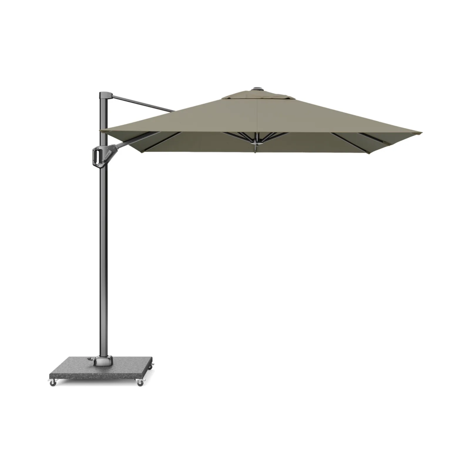 Platinum Sun &amp; Shade zweefparasol Voyager T¹ 250x250 taupe