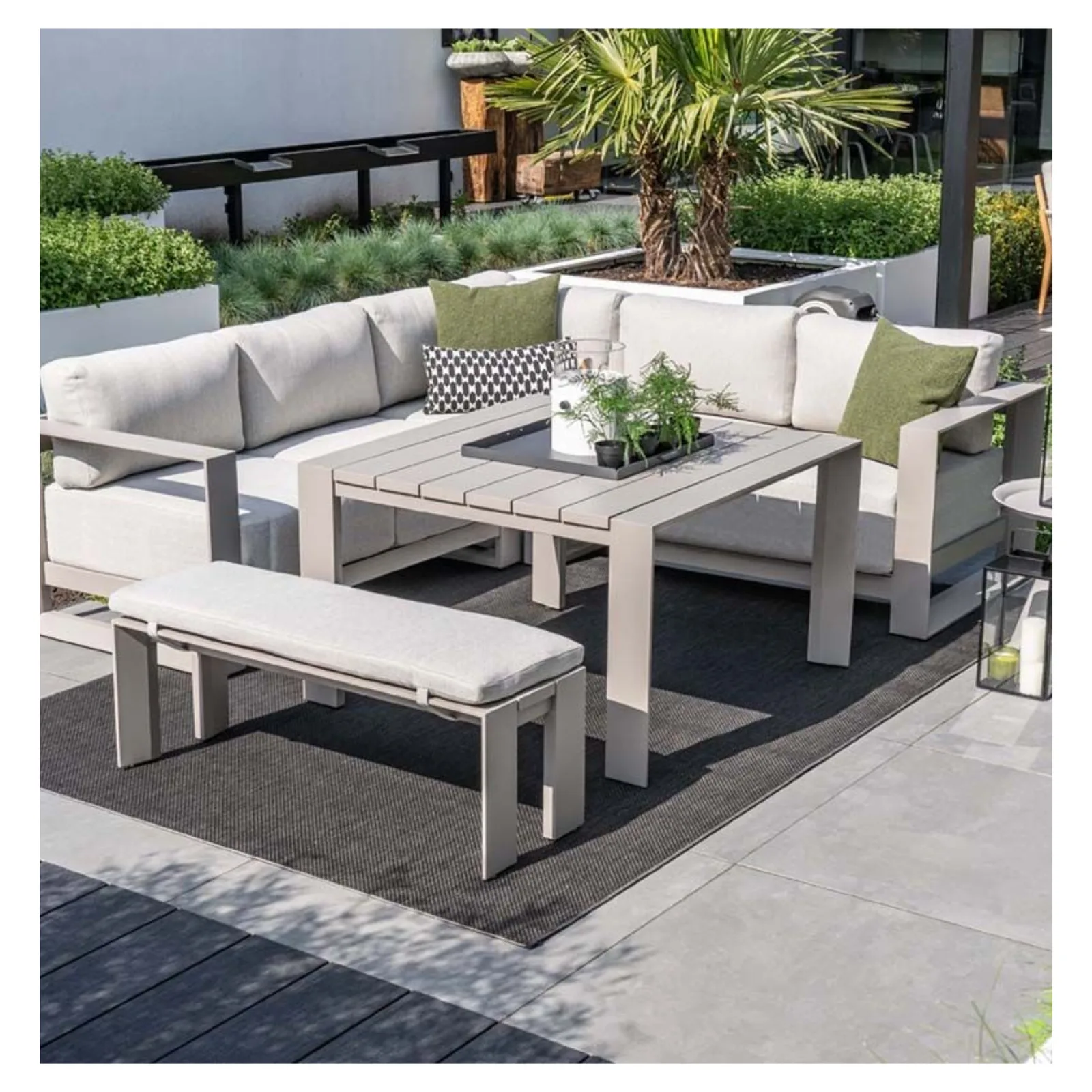Levanto hoek loungeset - 3-delig - taupe - valley sand 6