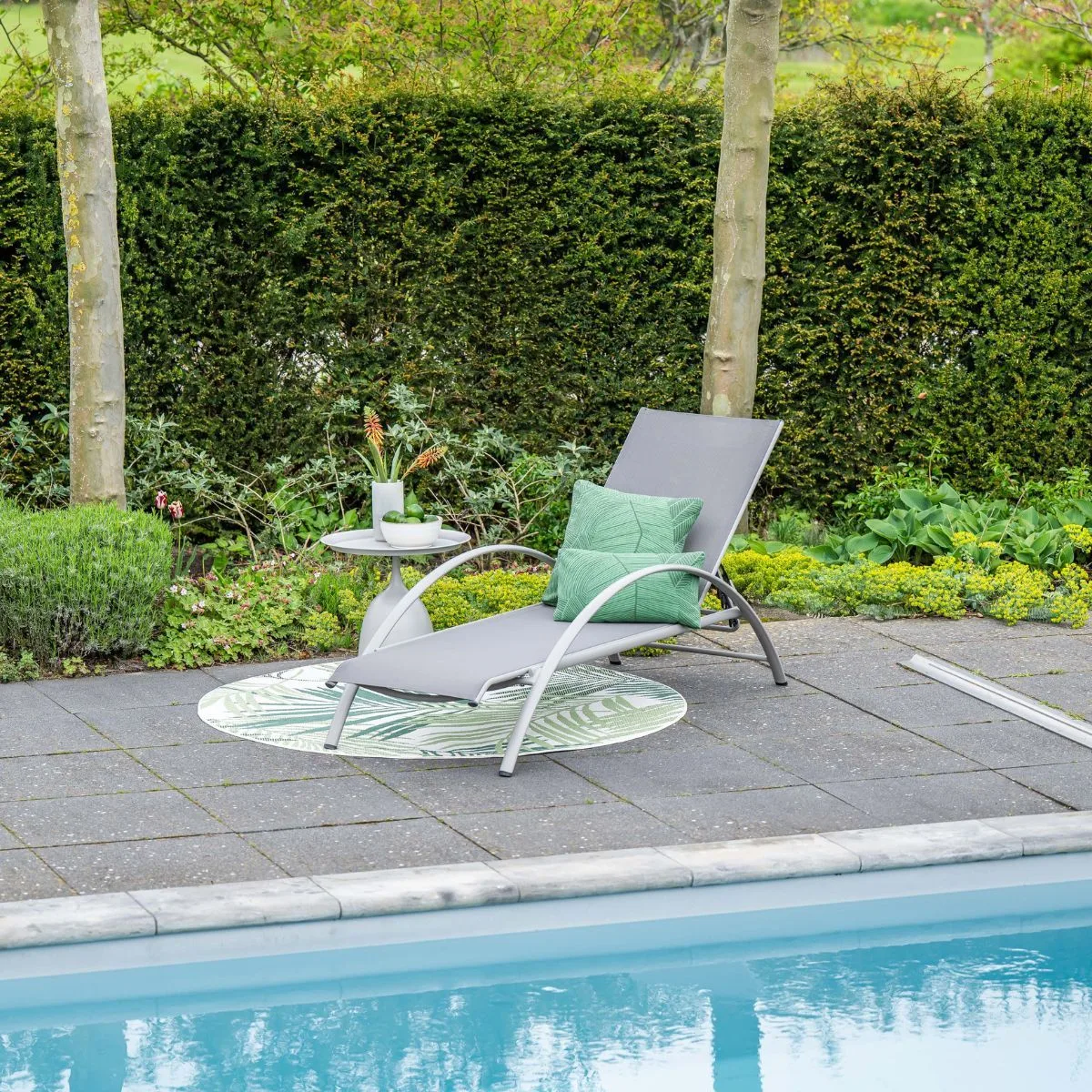 Garden Impressions Limone transat en aluminium - taupe - textilène taupe