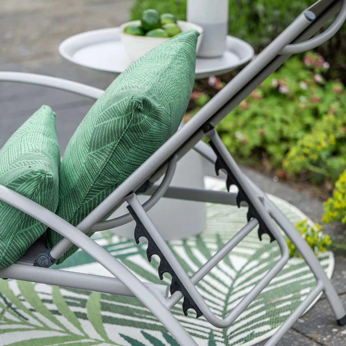 Garden Impressions Limone transat en aluminium - taupe - textilène taupe