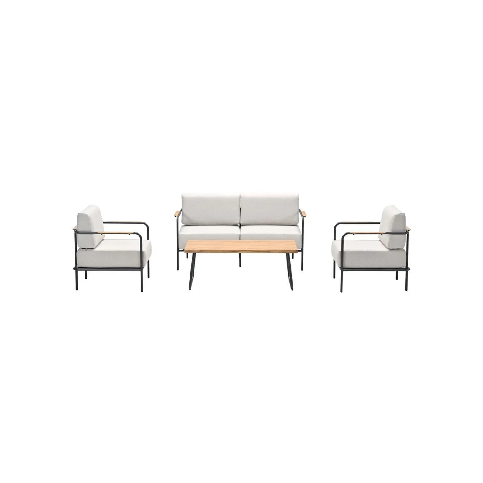 Lofi aluminium loungeset 4-delig - desert sand