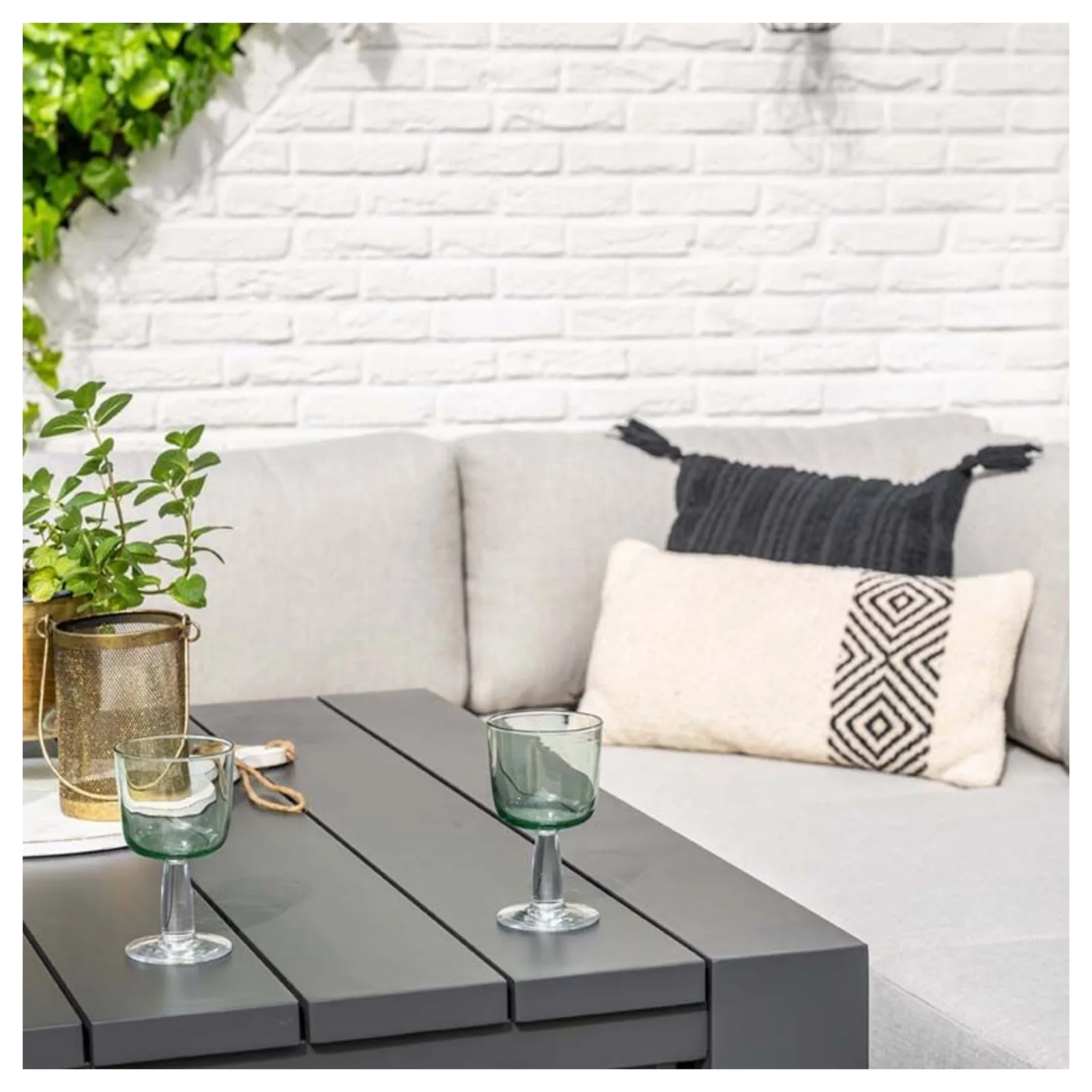 Levanto hoek loungeset - 3-delig - carbon black - valley sand 5