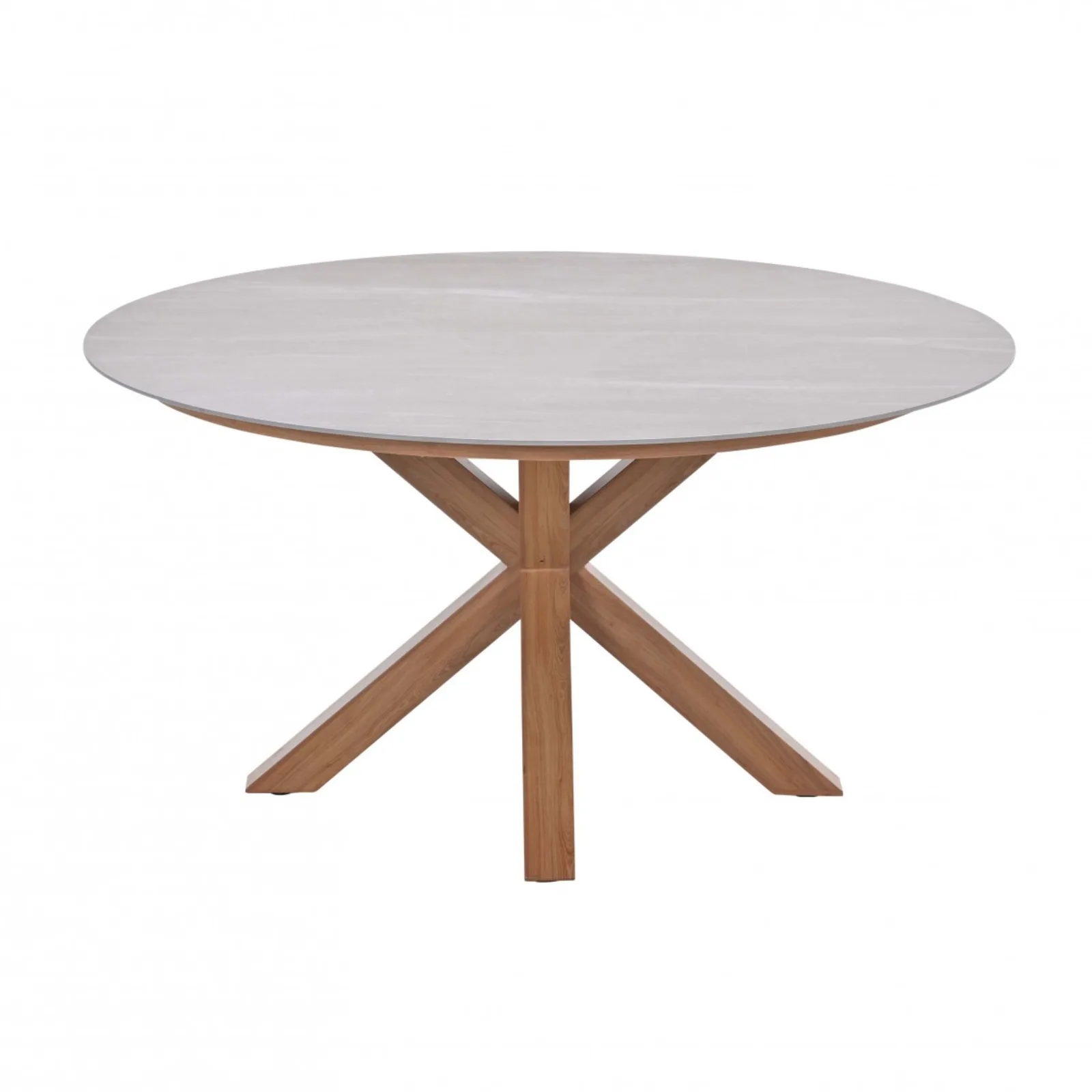 Garden Impressions - Ronde tuintafel - Lowland - Ø150 cm - light teaklook 3