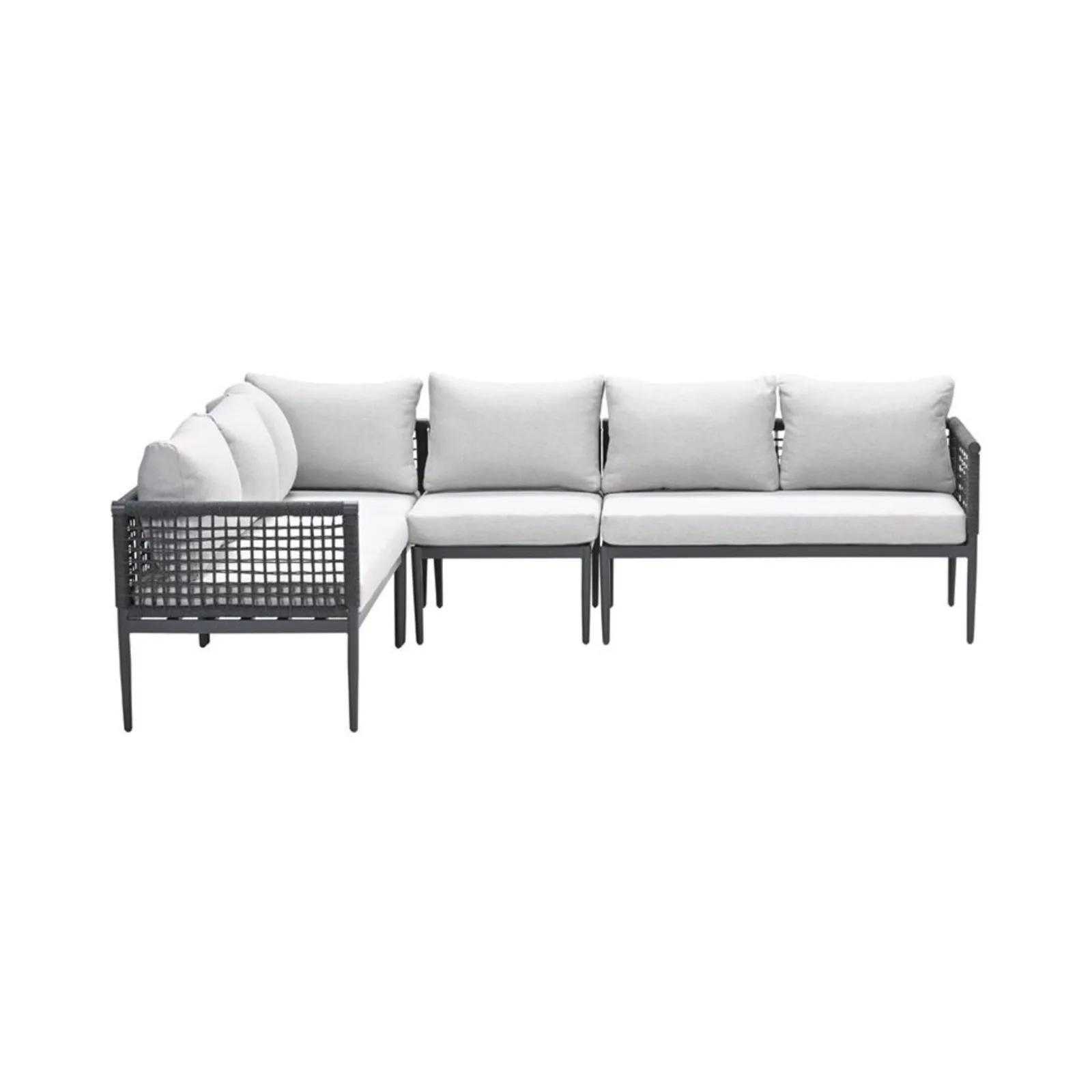 Garden Impressions Teramon salon de jardin avec table haute en corde gris foncé