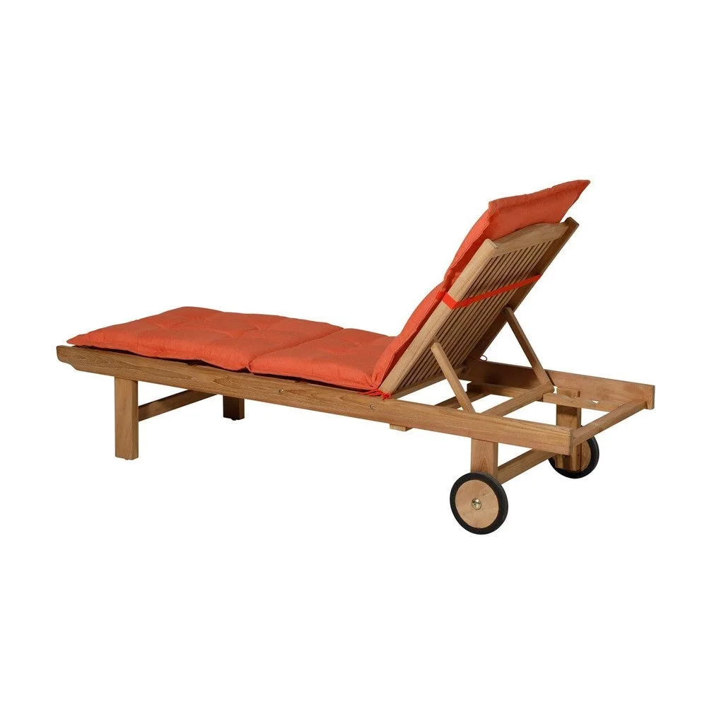 Madison ligbedkussen 200x65cm Panama flame orange
