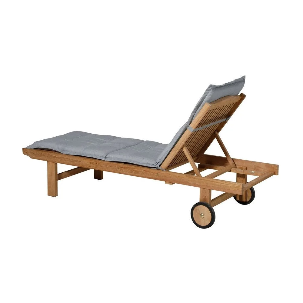 Madison ligbedkussen 200x65cm Panama light grey