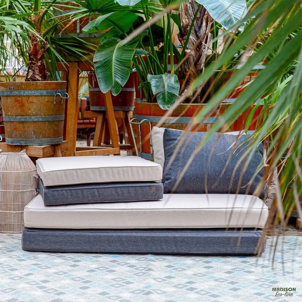 Madison lounge palletkussen Dark grey canvas Eco+ 120x80 cm