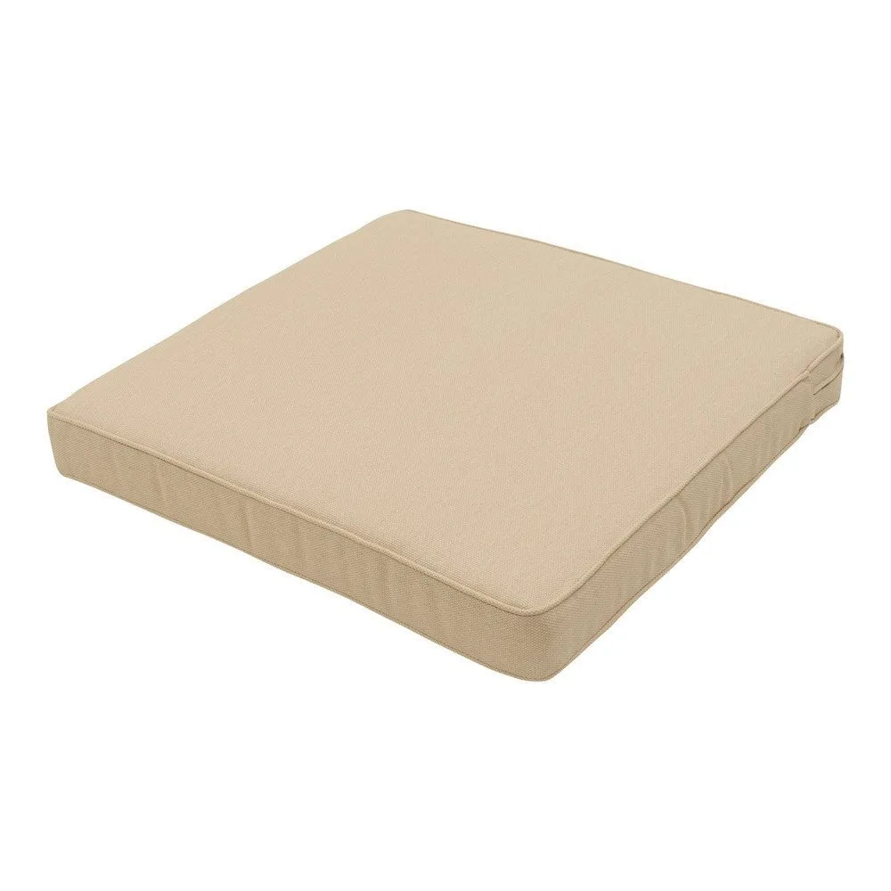 Madison Lounge-Sitzkissen Beige Canvas Eco+ 60x60 cm