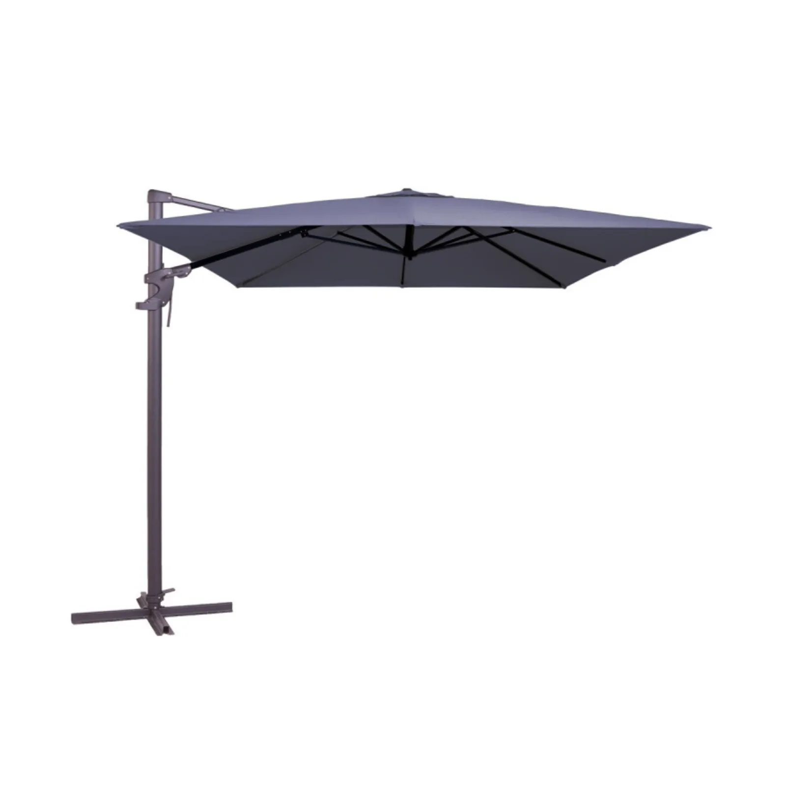 Madison Zweefparasol Monaco flex III 300x300cm Safier blue
