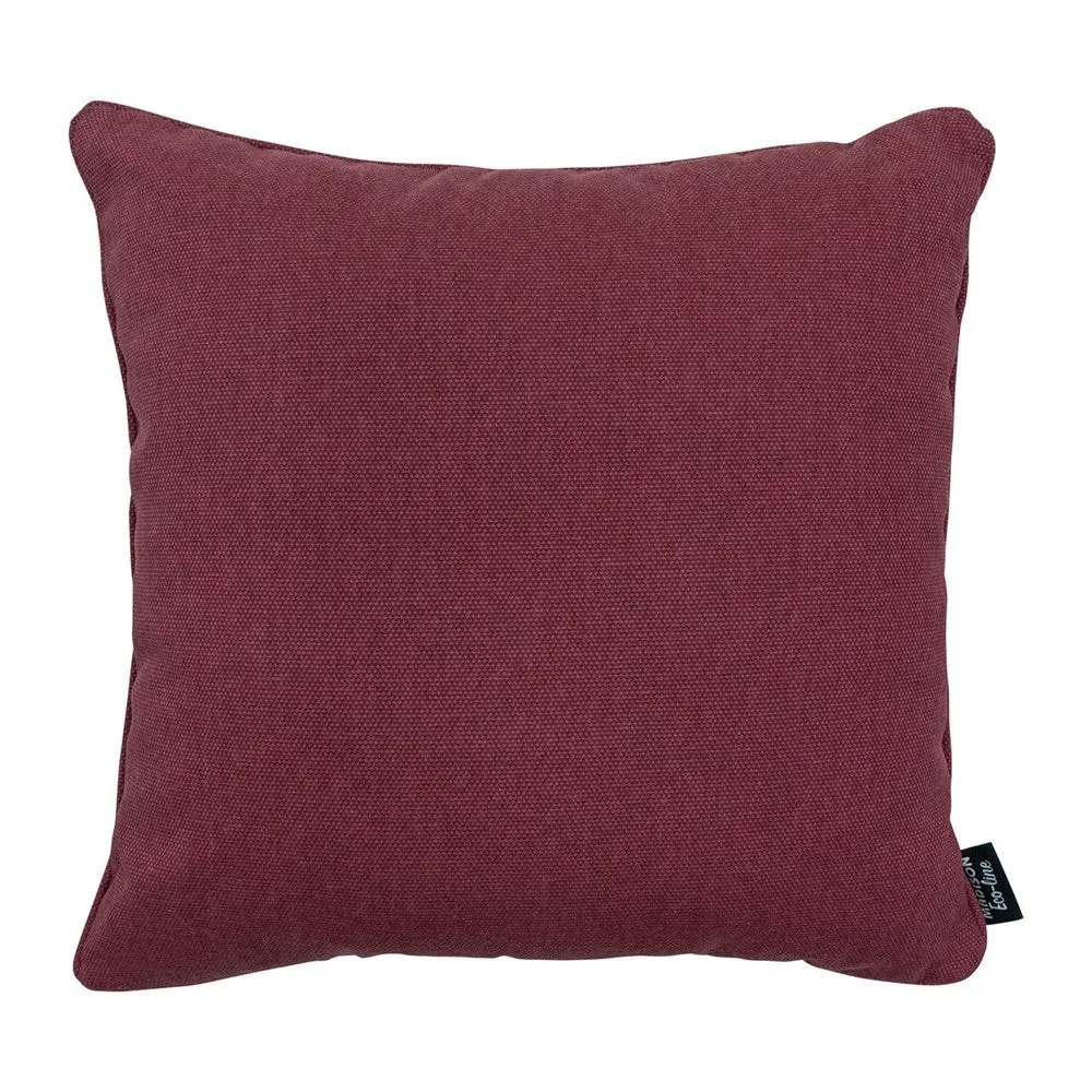 Coussin décoratif Madison Bordeaux canvas eco+ 50x50 cm