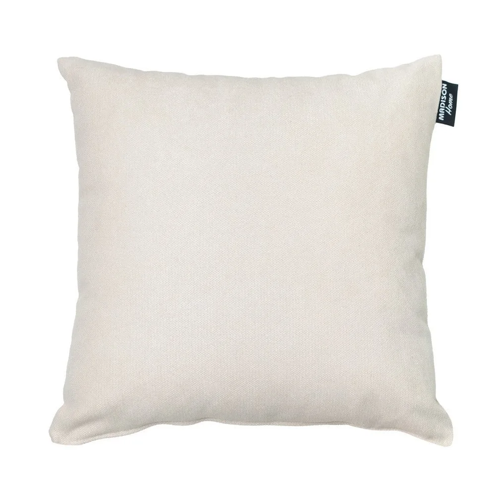 Madison sierkussen Lino pearl 45x45 cm