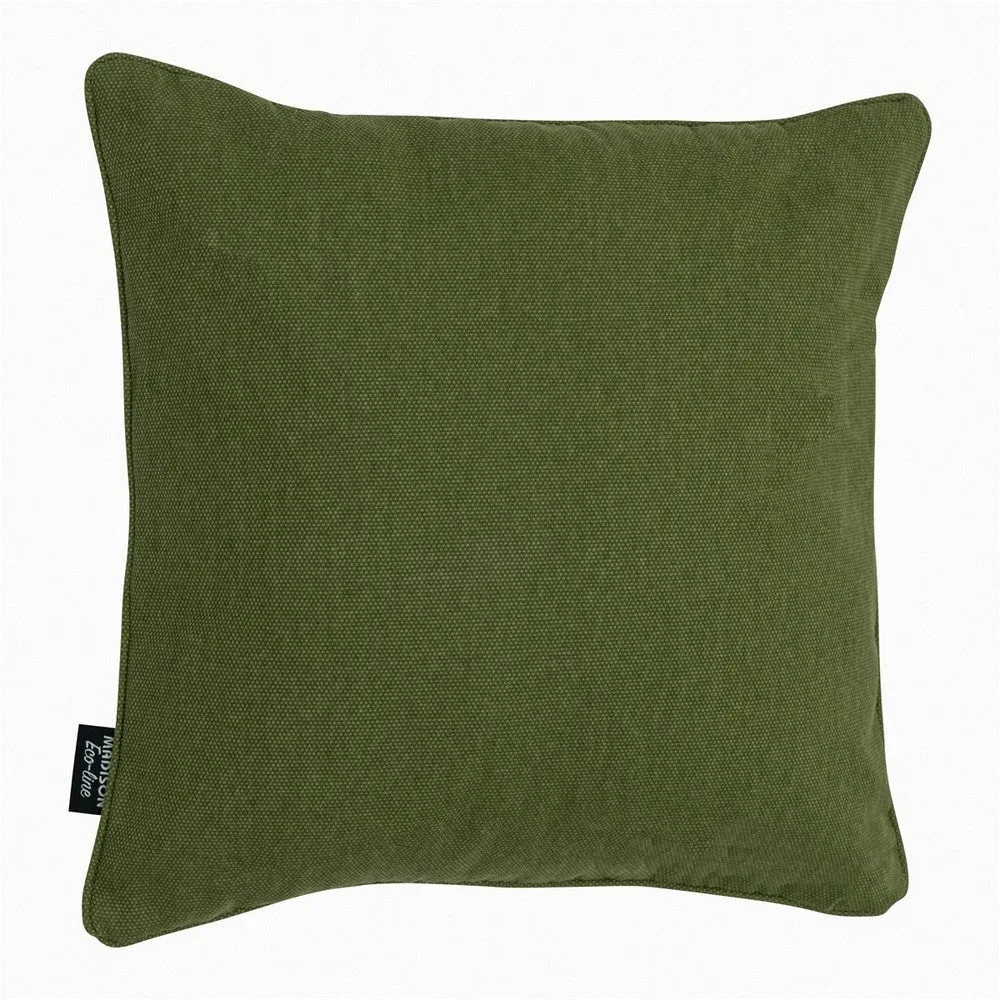 Madison Zierkissen Moss Green Canvas eco+ 50x50 cm