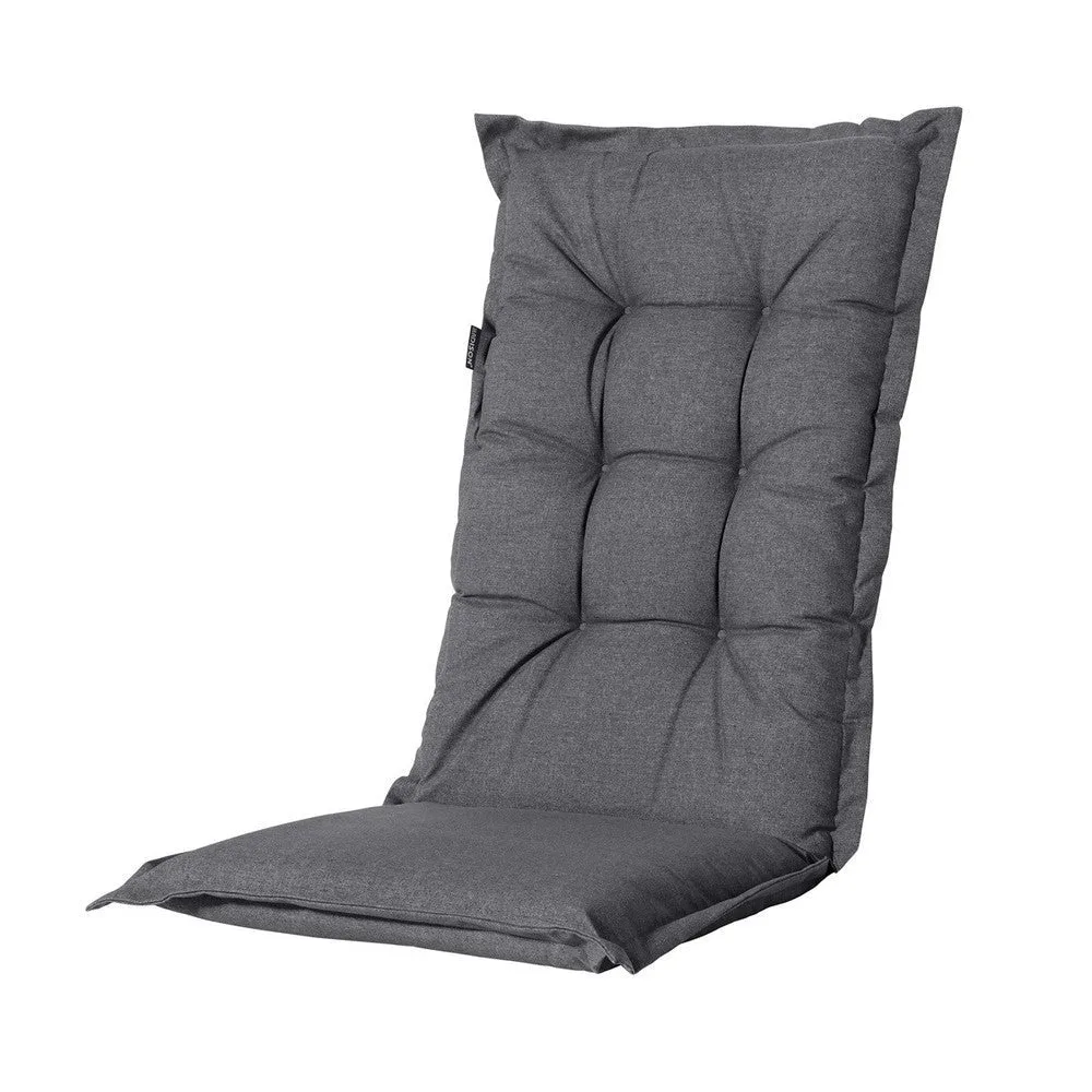 Madison stoelkussen hoge rug Outdoor Manchester grey 123x50 cm
