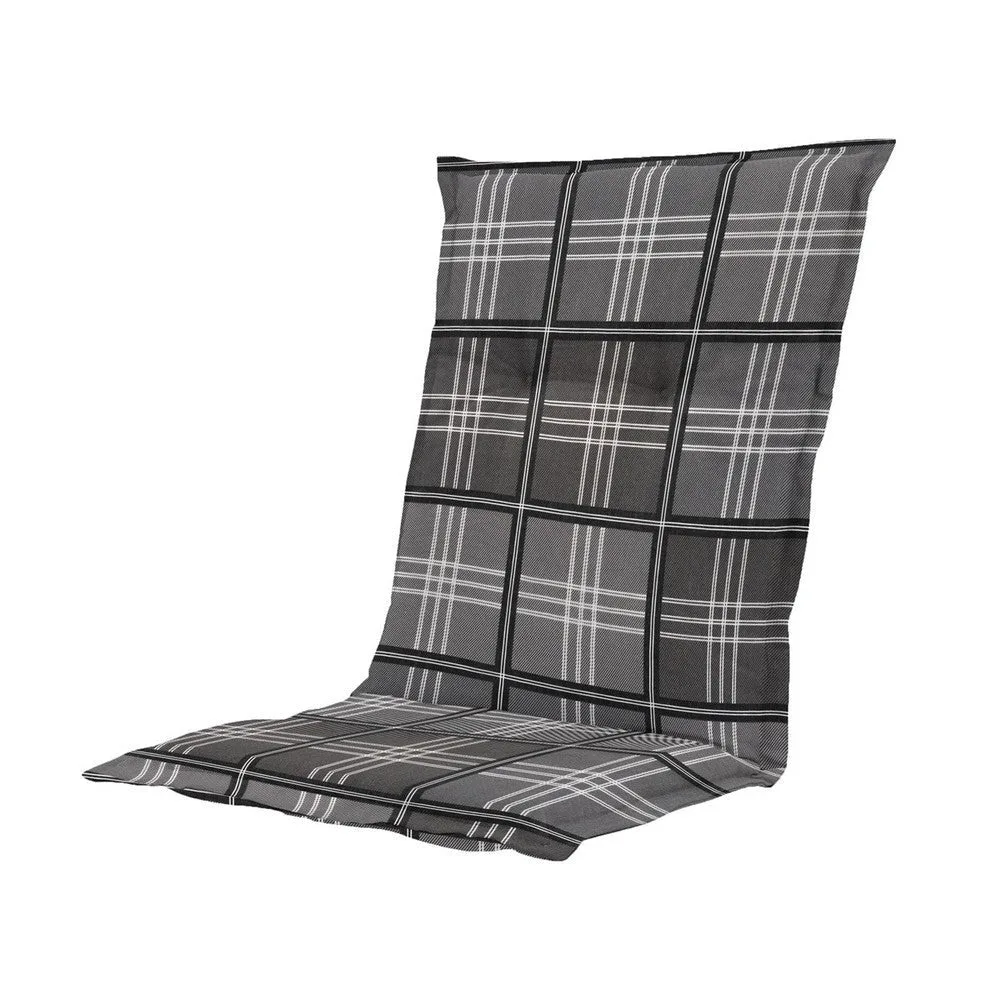 Madison stoelkussen lage rug Patchy grey 105x50 cm