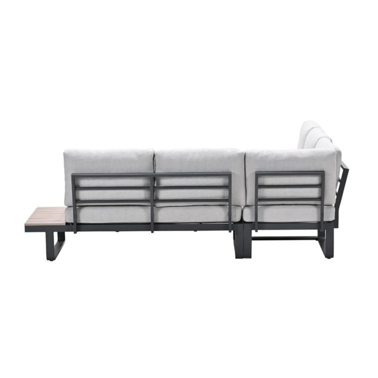 Garden Impressions Masone hoek loungeset - 4-delig - c. black valley sand - light teak VW 4