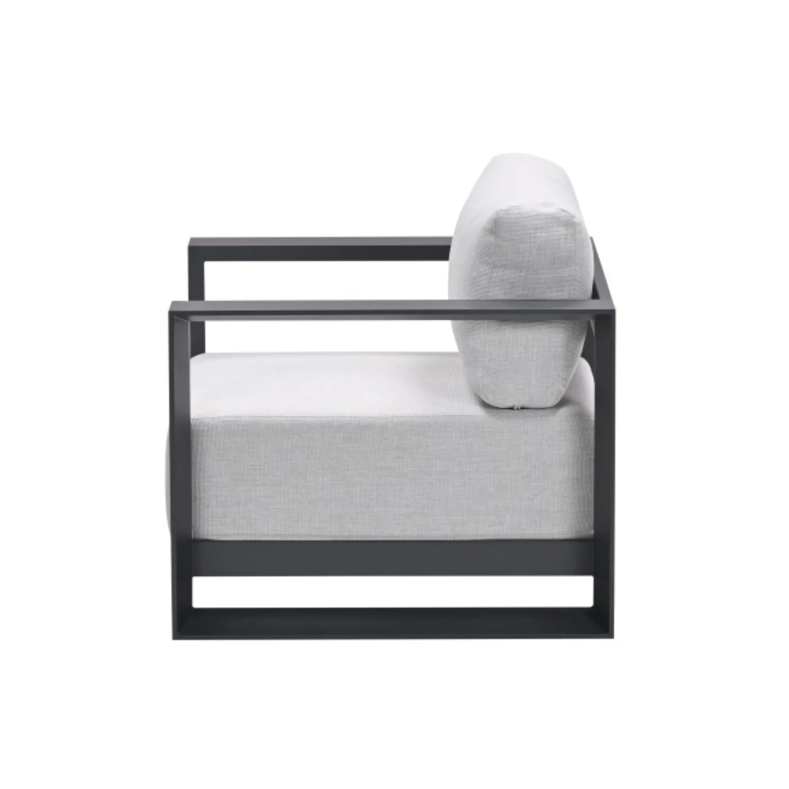 Garden impressions Levanto lounge stoel - Carbon black/valley sand 3