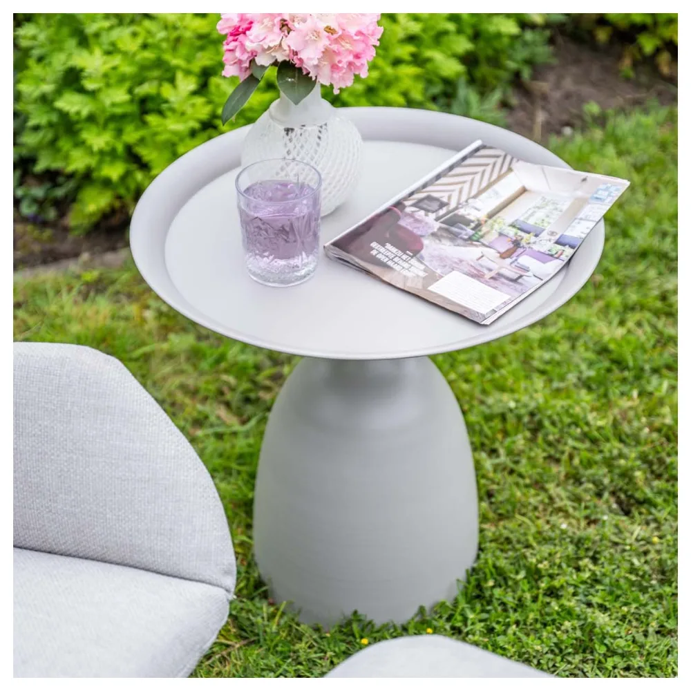 Mioala bijzettafel - diameter 50xH48 cm - taupe 3