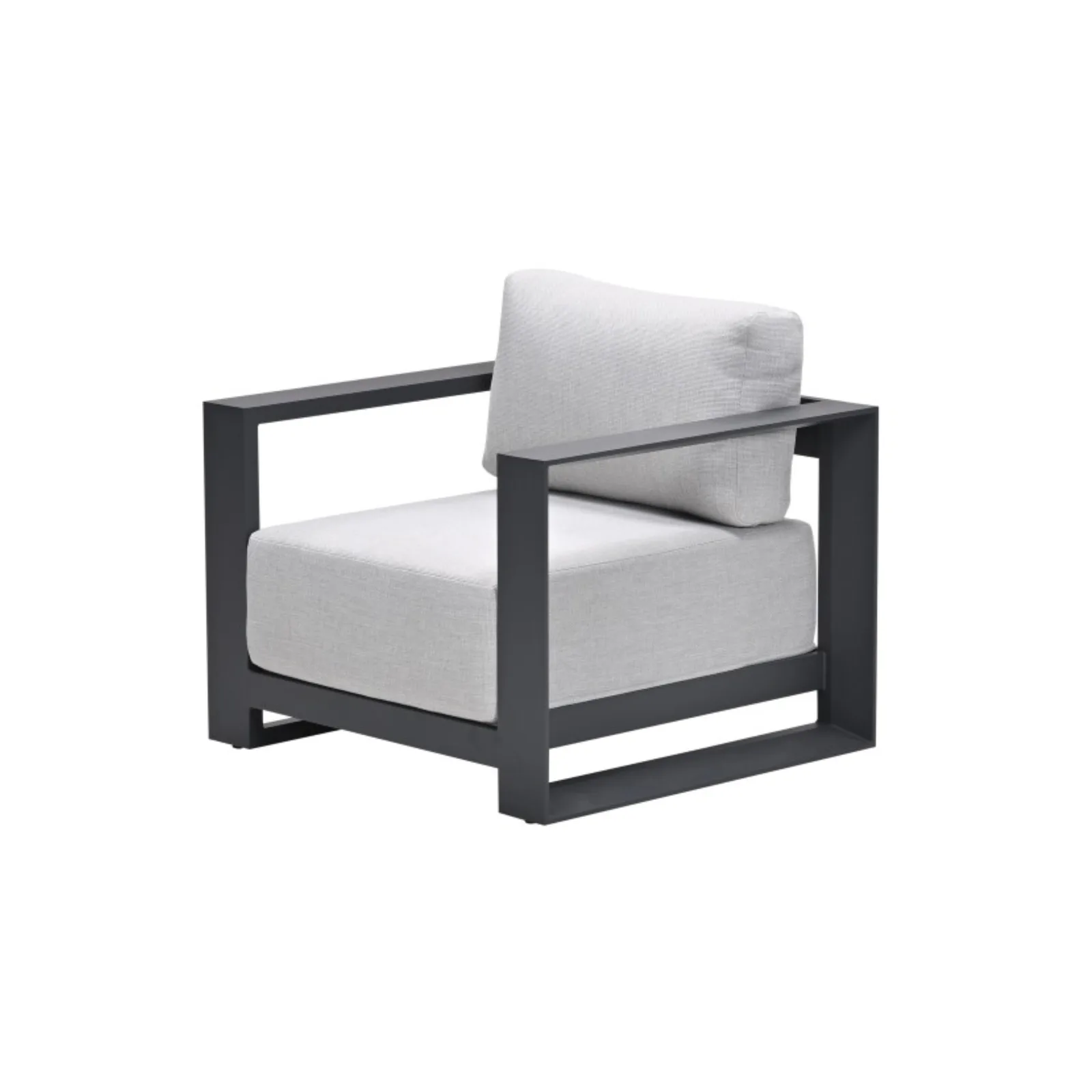 Garden impressions Levanto lounge stoel - Carbon black/valley sand