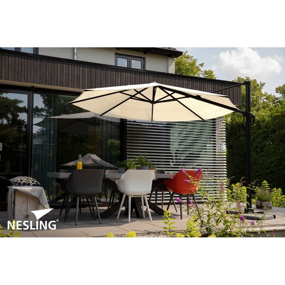 Nesling Coolfit zweefparasol 300x300cm Gebroken Wit 3