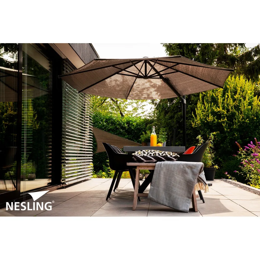 Nesling Coolfit zweefparasol Ø350cm Antraciet. 3