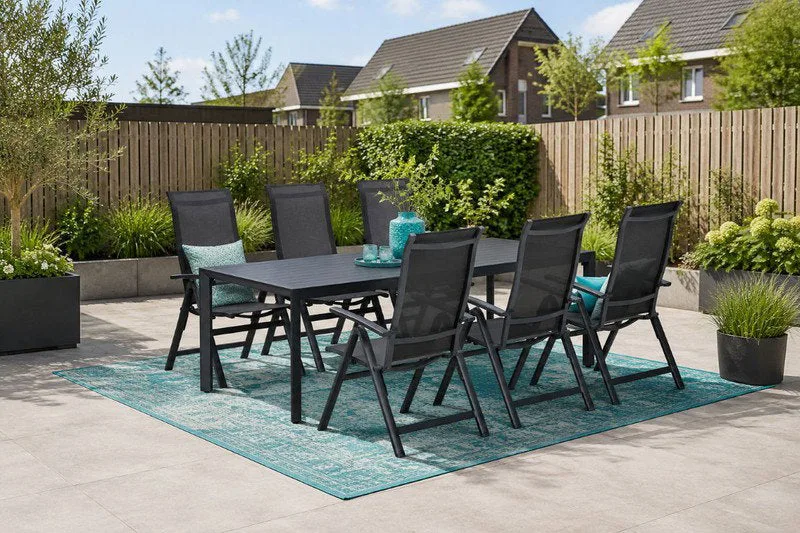 Garden Impressions Osaka Felini tuinset 6 personen verstelbare stoelen