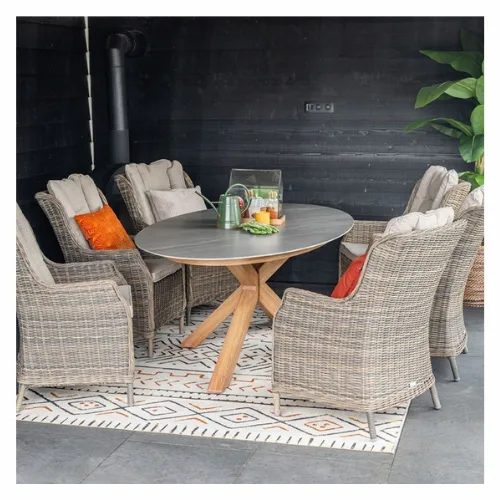 Garden Impressions Scotland Tuintafel Napoli Sand - 230x115 cm 3