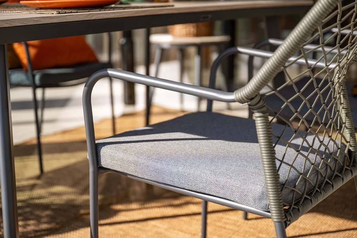 Garden Impressions Dido chaises de jardin lot de 4 vert mousse rope