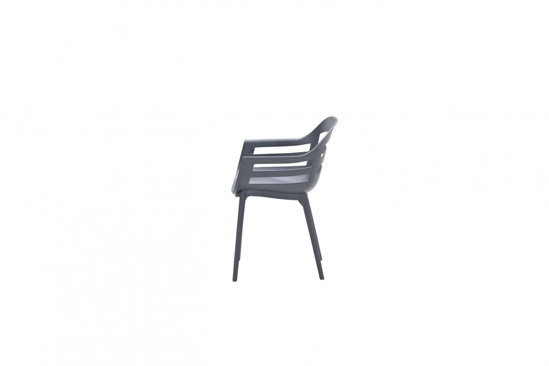 Garden Impressions Ceasar, ensemble de 4 chaises de jardin anthracite