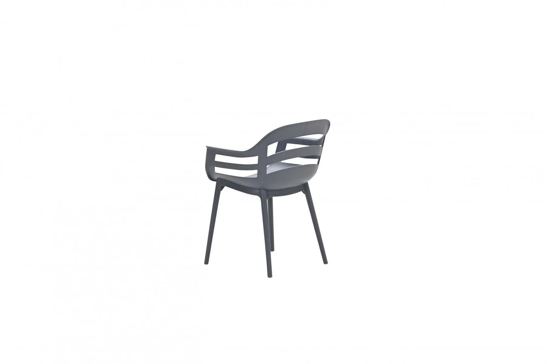 Garden Impressions Ceasar, ensemble de 4 chaises de jardin anthracite