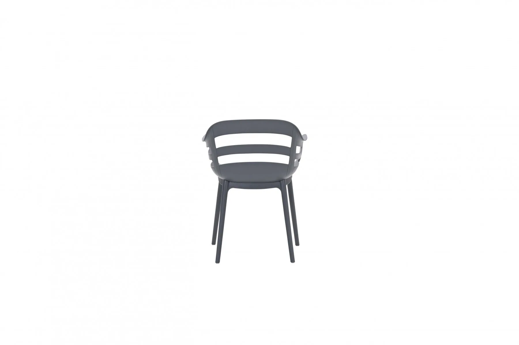 Garden Impressions Ceasar, ensemble de 4 chaises de jardin anthracite