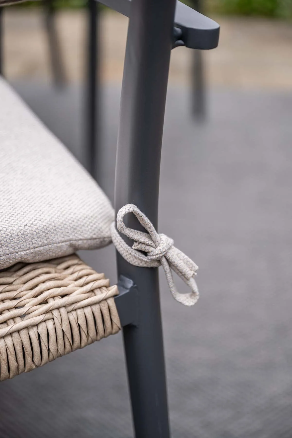 Garden Impressions chaises de jardin Paris, lot de 4 – carbon black / desert sand