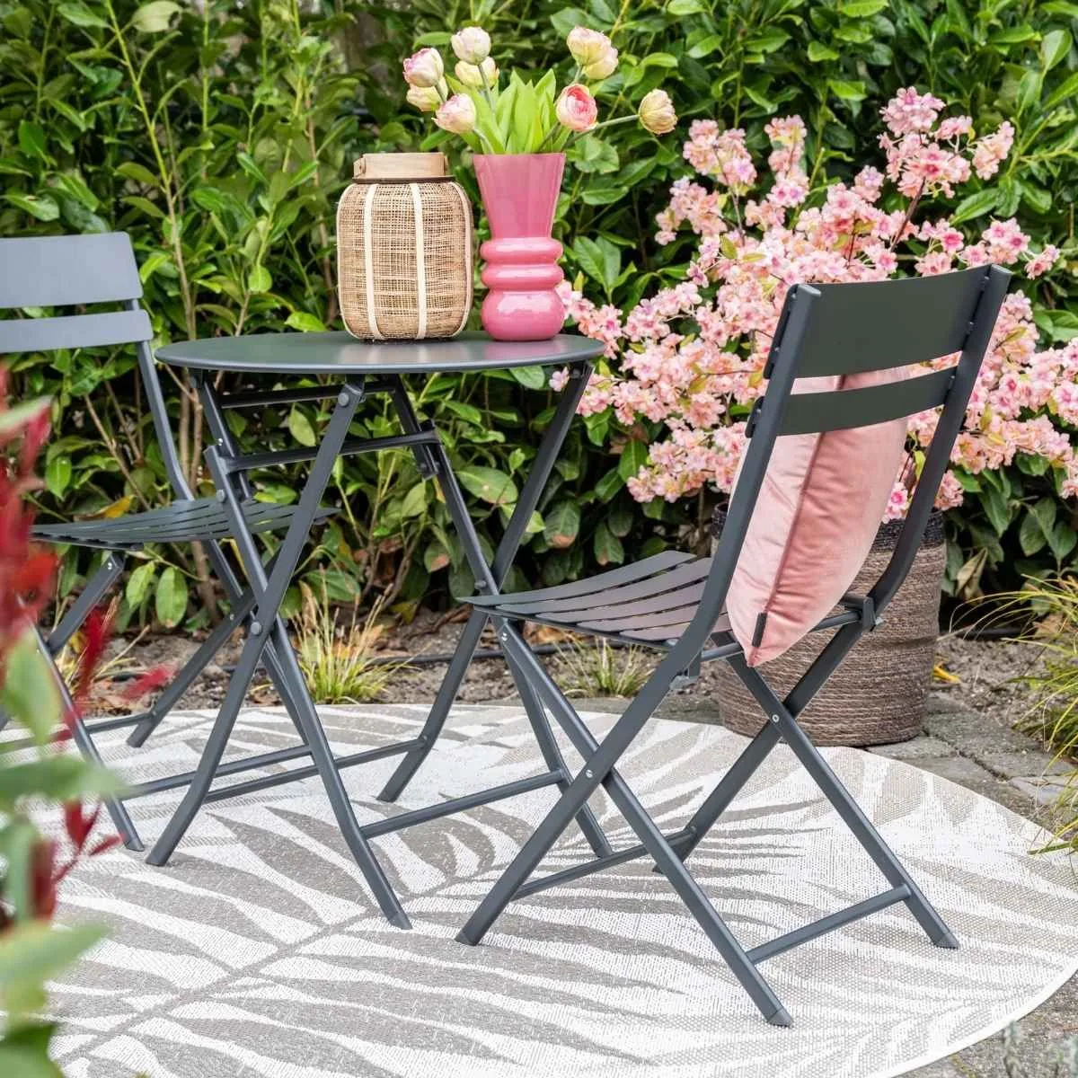 Garden Impressions Alfa – Ensemble de balcon 3 pièces – Carbon Black