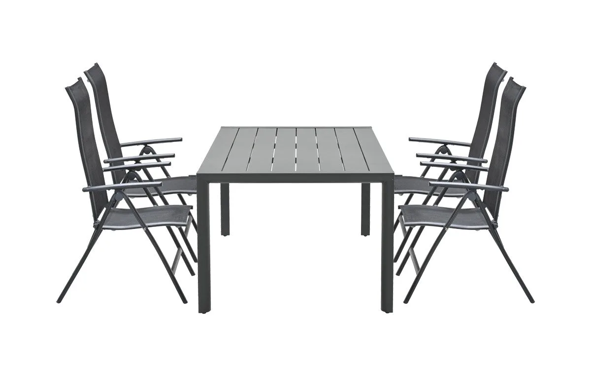 Salon de jardin cinq pièces - Chaises Limone - Table Gosford - Garden Impressions