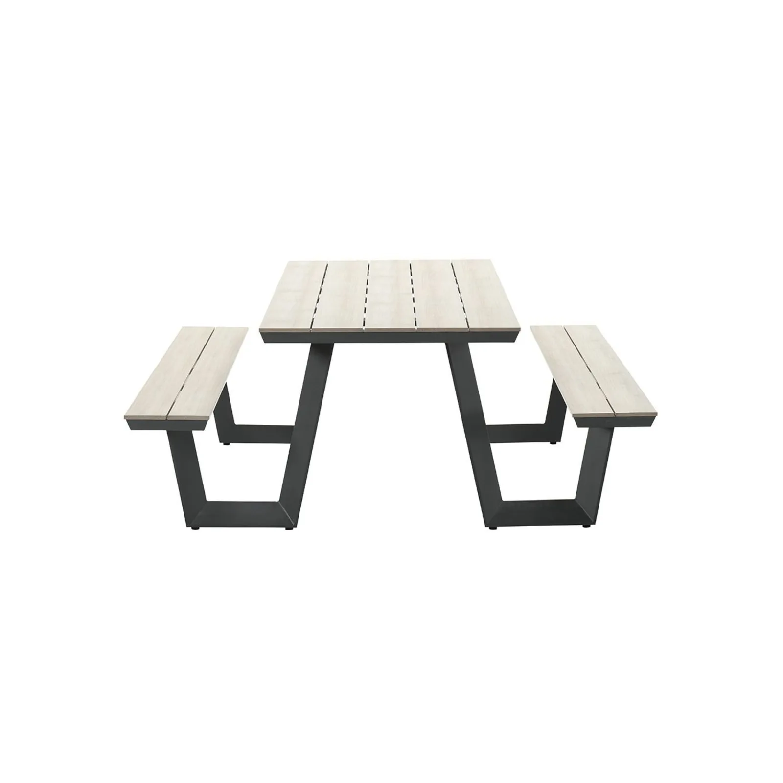 Bell picknick set - 200x178 cm - carbon black - light teak vironwood 3