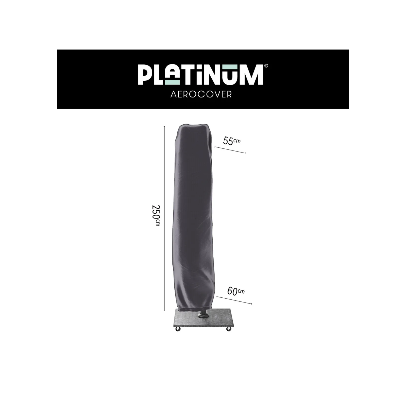 Platinum AeroCover Zweefparasolhoes H250x55/60