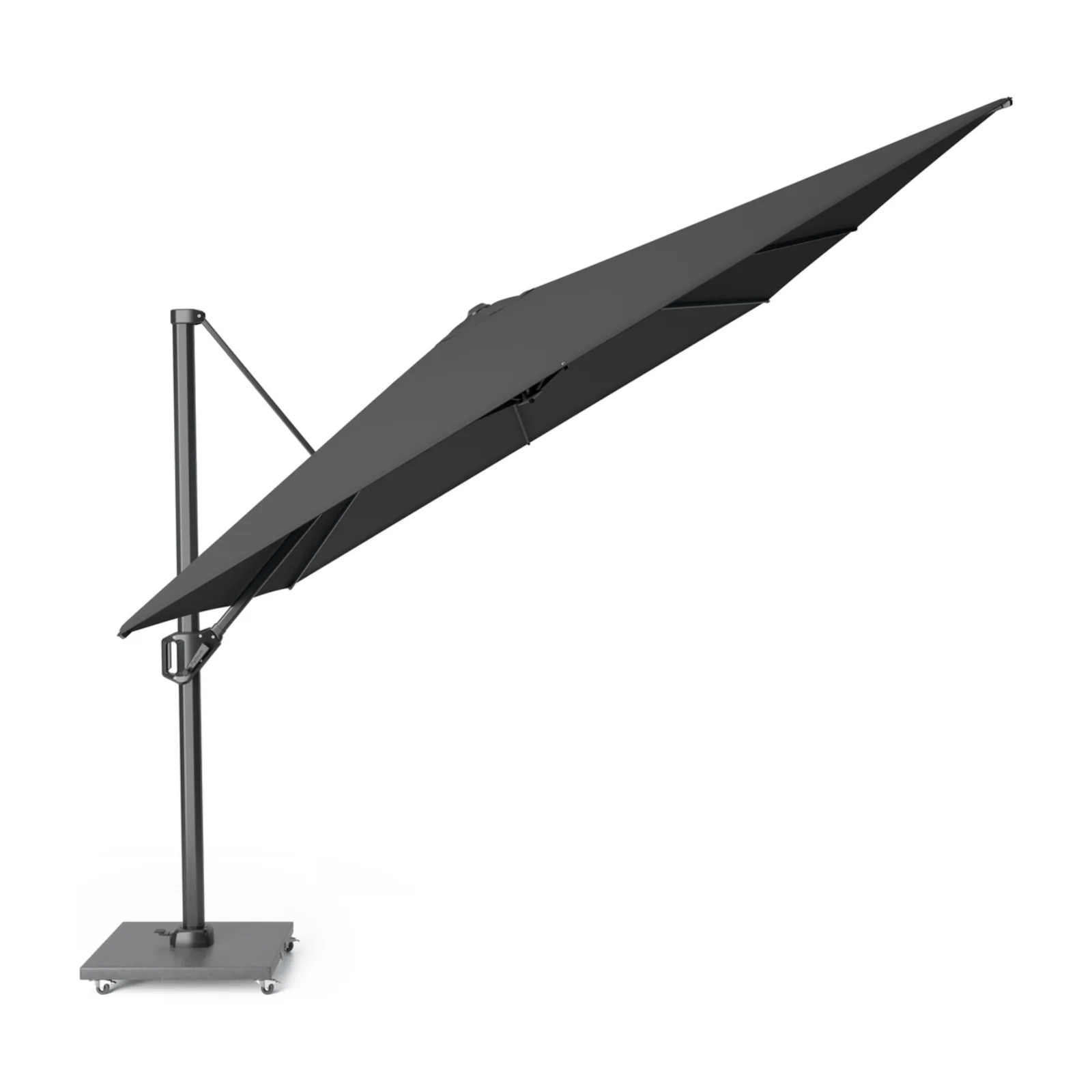 Platinum Sun &amp; Shade zweefparasol Challenger T¹ 400x300 Faded Black. 9