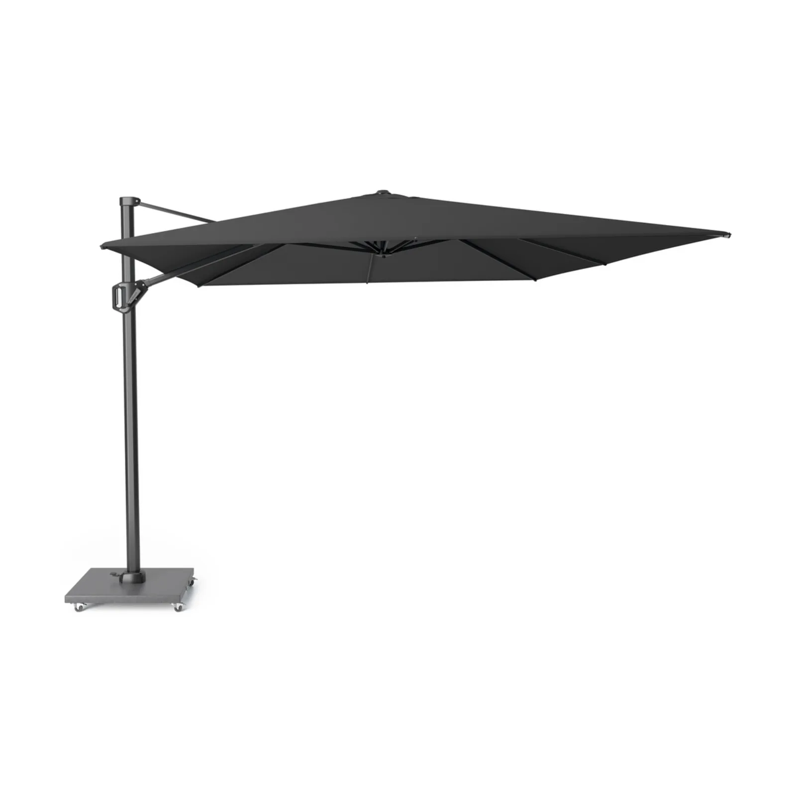 Platinum Sun &amp; Shade zweefparasol Challenger T¹ 400x300 Faded Black.
