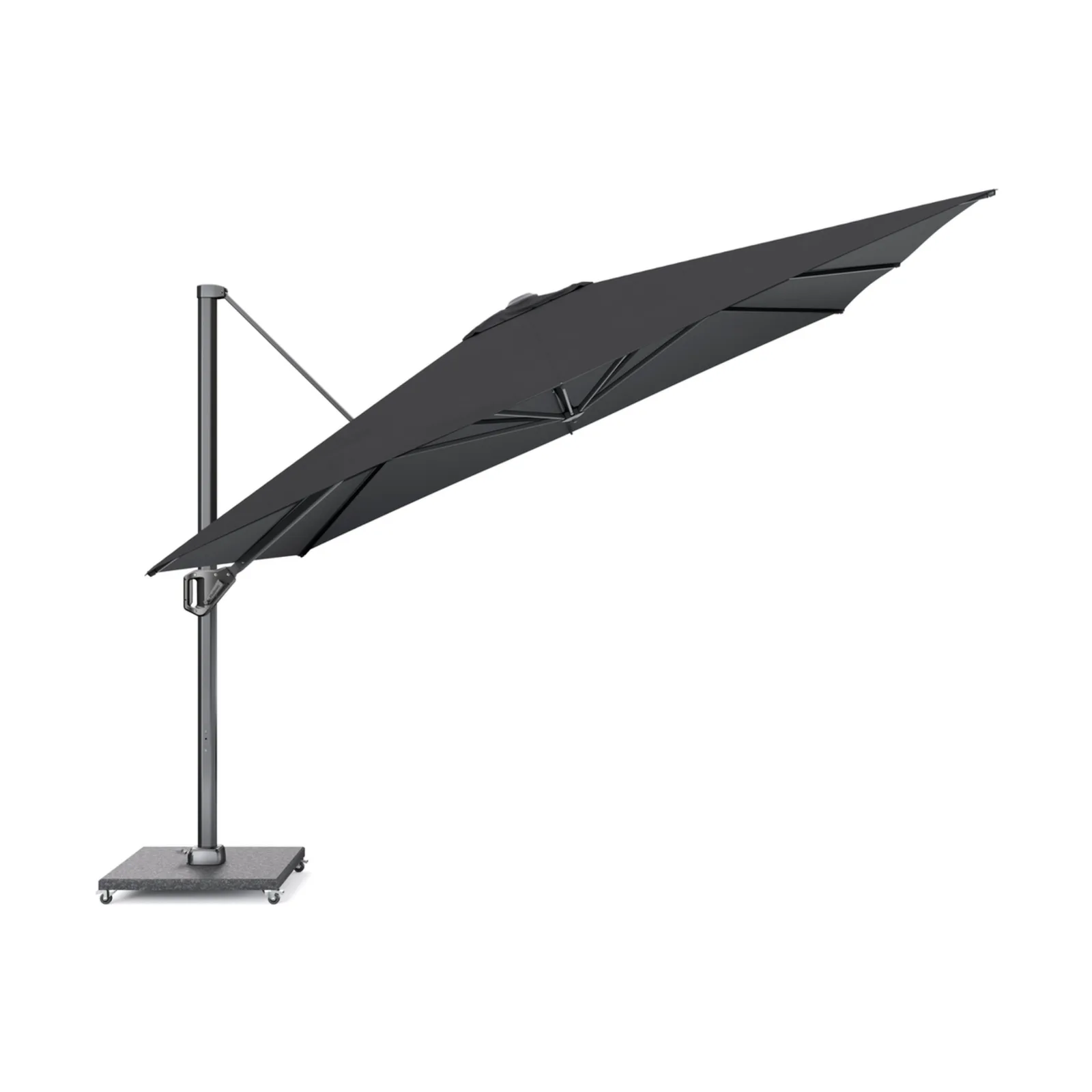 Platinum Sun & Shade zweefparasol Challenger T¹ Telescope premium 350x350 Faded black. 10