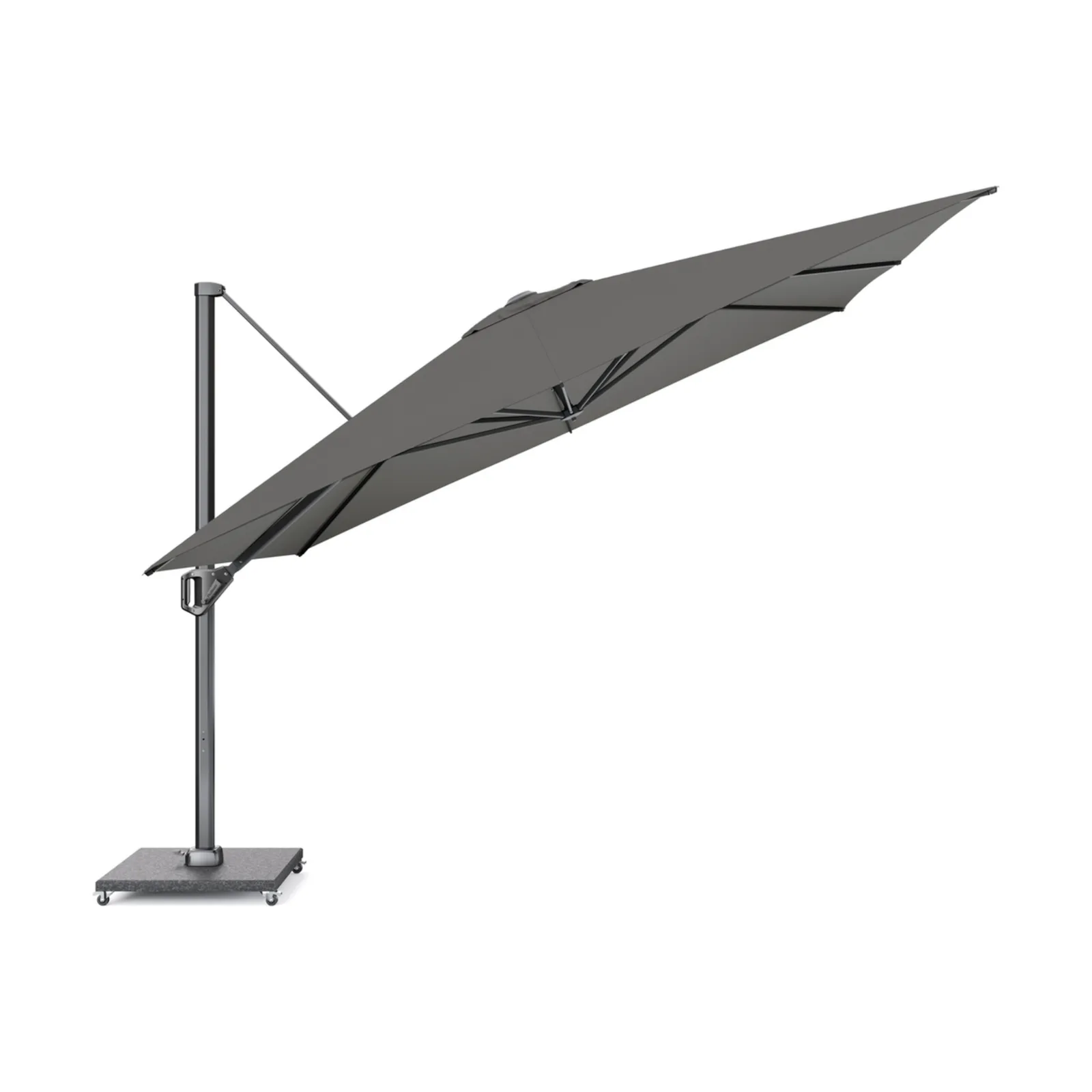 Platinum Sun & Shade zweefparasol Challenger T¹ Telescope premium 350x350 Manhattan. 5