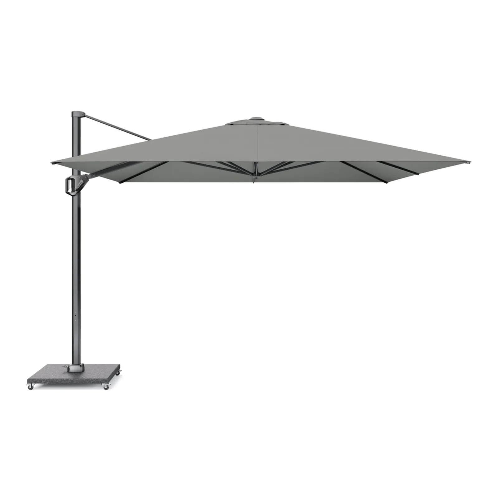 Platinum Sun & Shade zweefparasol Challenger T¹ Telescope premium 350x350 Manhattan.
