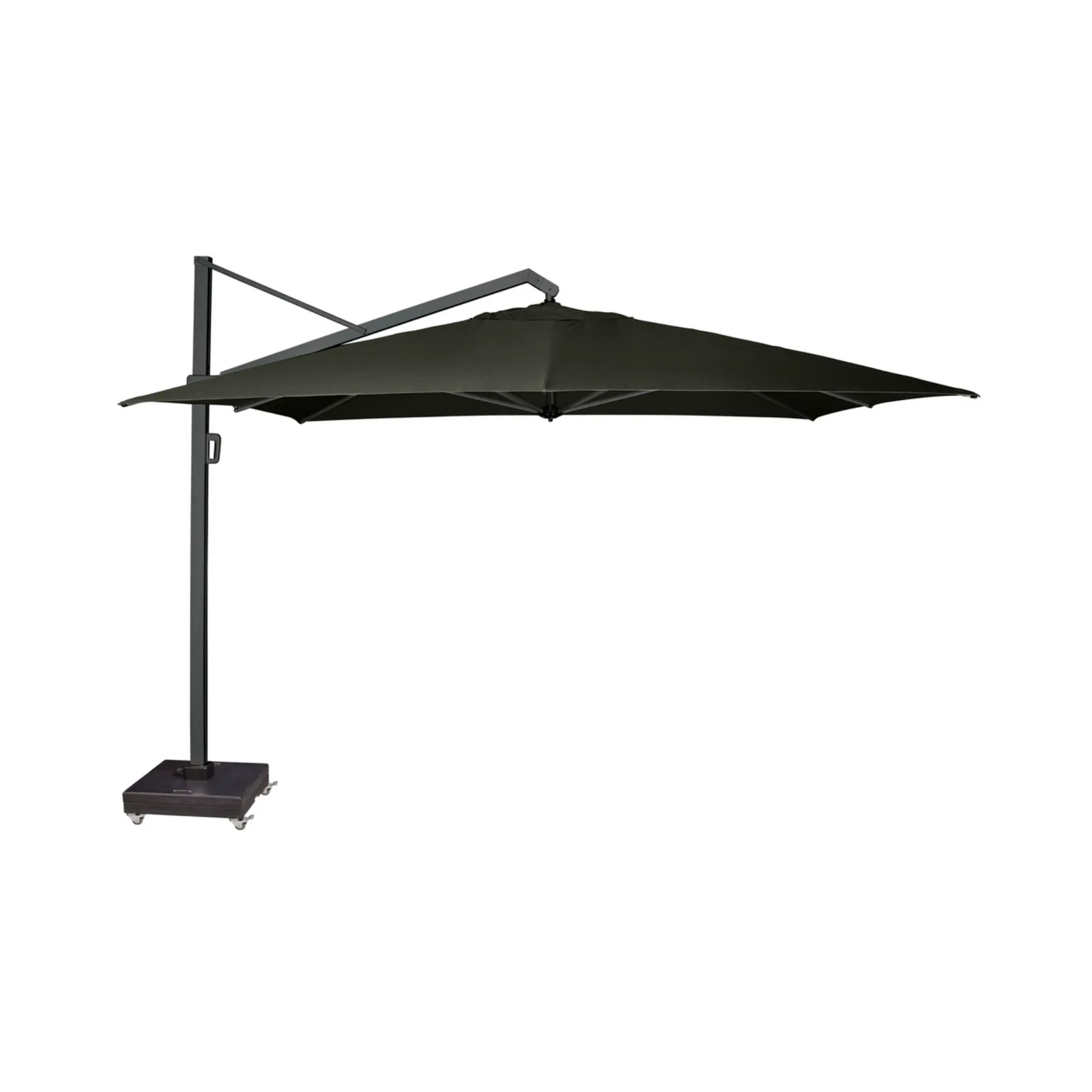 Platinum Sun & Shade zweefparasol Icon T¹ Premium 400x300 Faded black.