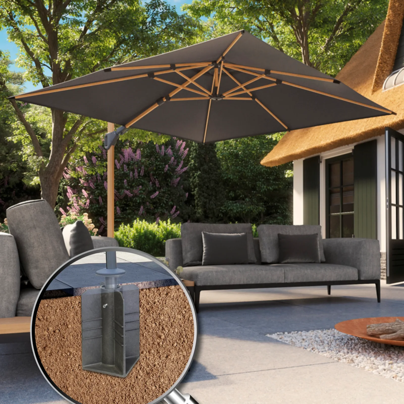 Platinum Sun & Shade ingraafvoet Ingraaf parasolvoet 5