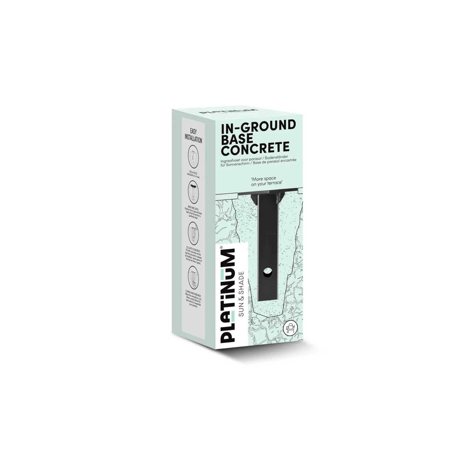 Platinum Sun &amp; Shade ingraaf parasolvoet beton 5